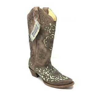NEW Corral Western Boots Shoes Size 6.5 Brown